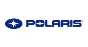 Polaris logo with a blue oval and white eight-pointed star, beside bold POLARIS text, for Grey Shark Pool Services in Oak Island, NC.
